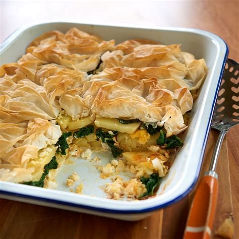 Silverbeet and Feta Pie .